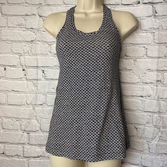 lululemon athletica Tops - LULULEMON ** NULU Cool Racerback II Monochromic Black  size 6